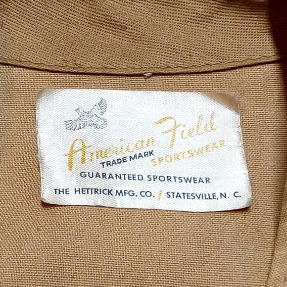 Vintage 50s/60s American Field Men's Made in USA MCM Brown Canvas Hunting Vest - Picture 6 of 6